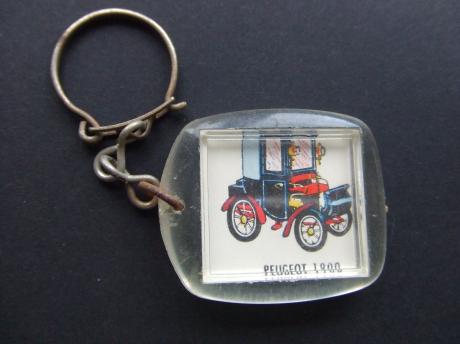 Peugeot 1900 oldtimer oude sleutelhanger